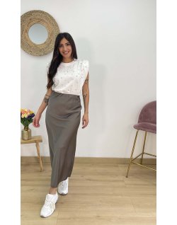 Falda Satinada