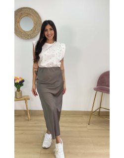 Falda Satinada
