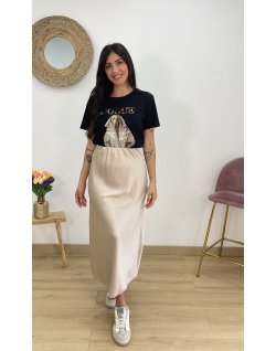 Falda Satinada