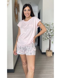 Pijama Corto Flor