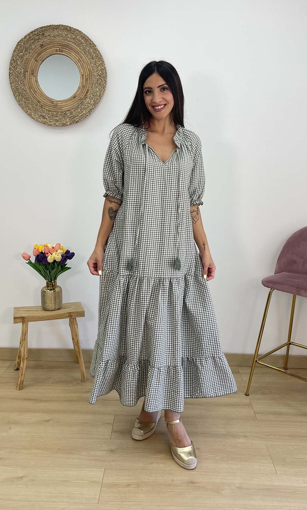 Vestido Vichy