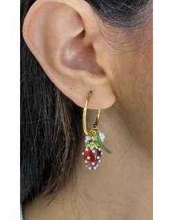 Pendientes Fresas