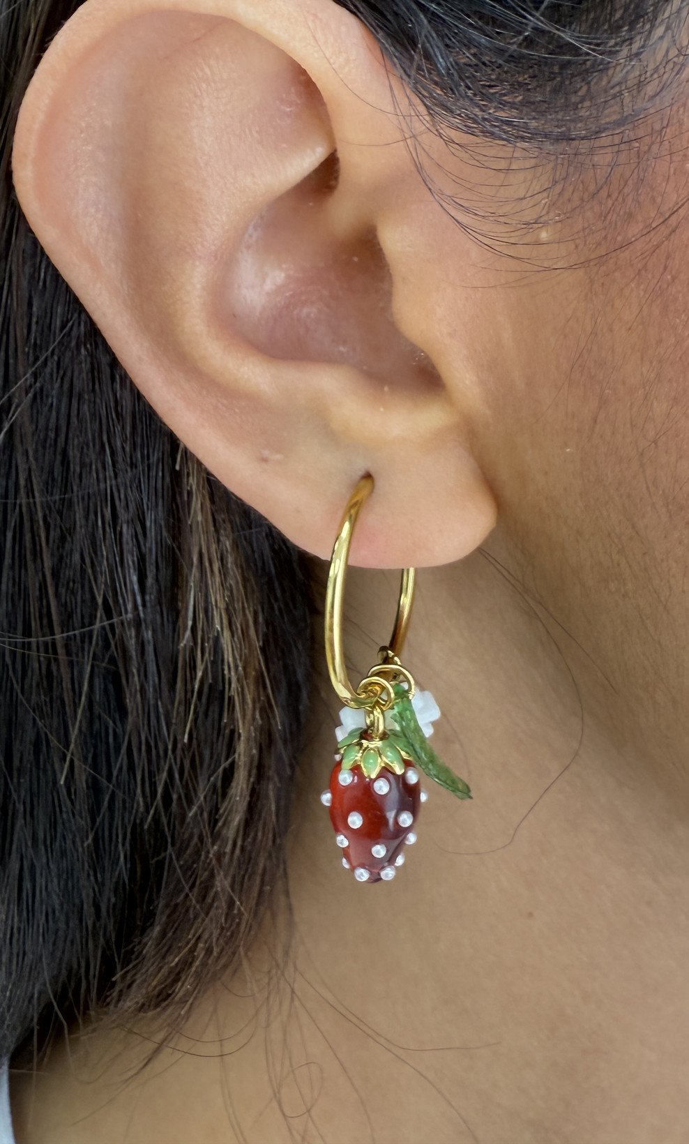 Pendientes Fresas